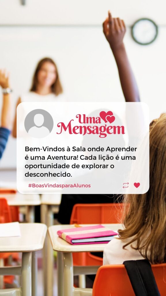 Bem-Vindos à Sala onde Aprender é uma Aventura!