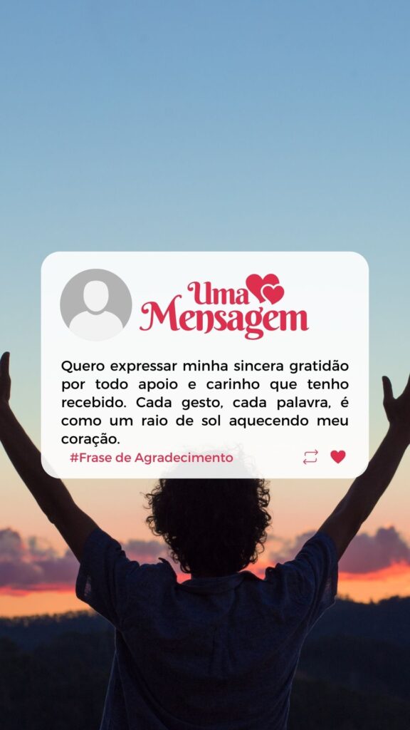 Mensagem de Agradecimento